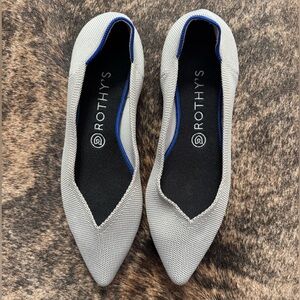 Rothy's Gray Flats “The Point” - size 9.5